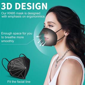 img 2 attached to 🦺 Enhanced Protection with KN95 Respirator: Multilayered Breathable Design