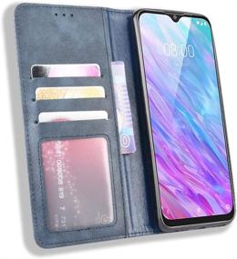 img 2 attached to 📱 Tznzxm ZTE ZMax 10 / ZTE Z6250 Wallet Case - Stylish PU Leather Flip Book Folio Cover with Kickstand, Card Holder Slots - Magnetic Phone Case for Consumer Cellular ZMax 10 / ZTE ZMax 10 (Blue)