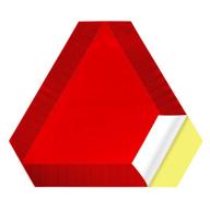 🔺 reflective orange red self adhesive triangle patrol logo