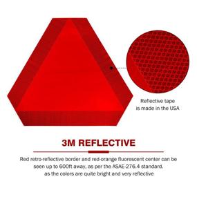 img 3 attached to 🔺 Reflective Orange Red Self Adhesive Triangle Patrol