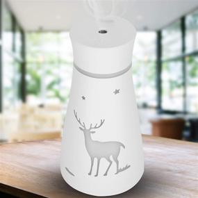 img 3 attached to ❄️ Fockety Cool Mist Humidifier - Long-lasting Air Purifier with Night Light, Silent USB Charging, Large Capacity Desk Humidifier for Car, Home, Living Room (White)