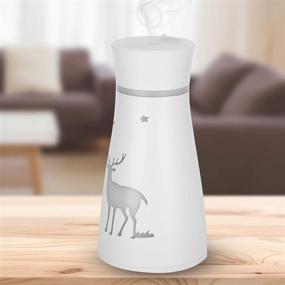 img 1 attached to ❄️ Fockety Cool Mist Humidifier - Long-lasting Air Purifier with Night Light, Silent USB Charging, Large Capacity Desk Humidifier for Car, Home, Living Room (White)