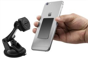 img 3 attached to 📱 Arkon Magnetic Phone Mount Holder: iPhone X 8 7 6S Plus, Galaxy Note 8 5 S8 S7, Retail Black - Secure and Convenient Phone Mounting Solution