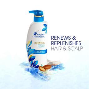 img 2 attached to 🌿 Head & Shoulders Supreme: Detox and Hydrate Hair & Scalp with Argan Oil and Coconut Water - Scalp Care and Dandruff Treatment Shampoo, 11.8 Fl Oz Twin Pack