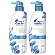 🌿 head & shoulders supreme: detox and hydrate hair & scalp with argan oil and coconut water - scalp care and dandruff treatment shampoo, 11.8 fl oz twin pack logo