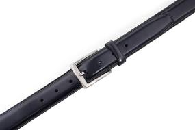 img 2 attached to Fabio Valenti Casual Buckle Black Men's Fashion Accessories