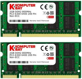 img 1 attached to 💻 Komputerbay 4GB Kit DDR2 800MHz Laptop Memory: Enhanced Performance & Lifetime Warranty