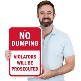 img 1 attached to SmartSign: No Dumping Violators Prosecuted - Effective Solution for Keeping Our Environment Clean