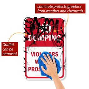 img 3 attached to SmartSign: No Dumping Violators Prosecuted - Effective Solution for Keeping Our Environment Clean
