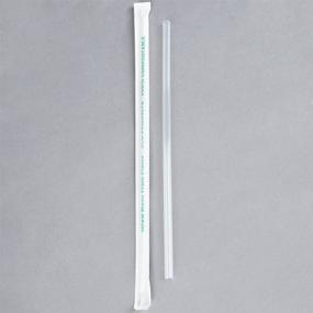 img 1 attached to 🌿 Eco-Products Clear Wrapped Renewable and Compostable Straws - 400 / Pack, 7.75 Inches