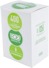 img 2 attached to 🌿 Eco-Products Clear Wrapped Renewable and Compostable Straws - 400 / Pack, 7.75 Inches