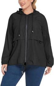 img 2 attached to INVOLAND Waterproof Windbreaker Lightweight Packable Women's Clothing for Coats, Jackets & Vests