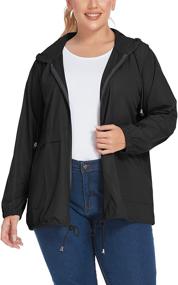 img 3 attached to INVOLAND Waterproof Windbreaker Lightweight Packable Women's Clothing for Coats, Jackets & Vests