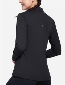 img 3 attached to 🧥 BALEAF Women's 1/4 Zip Fleece Pullover with Long Sleeves - Cold Winter Mock Neck Tops for Running and Hiking