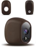 ๐ธ protect and customize your arlo smart security camera with taken silicone skins - brown, 1 pack logo