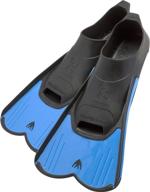 cressi short full foot pocket fins - lightweight swimming and training fins for pool and sea logo