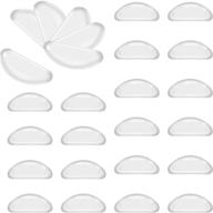 premium silicone eyeglass nose pads - pack of 20 pairs for glasses logo
