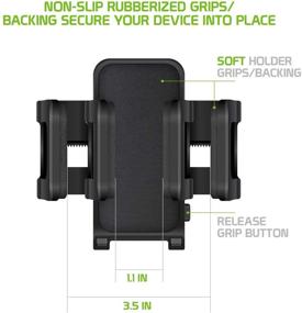 img 2 attached to 🚲 Cellet Smartphone Bicycle and Motorcycle Mount: Securely Fits iPhone X/8/8 Plus, Galaxy S8/S8 Plus, and More up to 3.5 Inches Wide