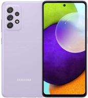 💜 samsung a52 sm-a525m/ds - unlocked gsm international version (no us warranty), 4g lte, awesome violet - not compatible with verizon/sprint logo