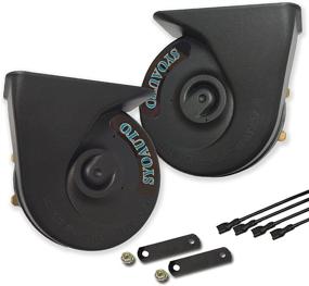 img 4 attached to 🚗 SYOAUTO Car Horn Kit: Universal Fit Super Loud Electric Snail Horn - Waterproof, High Low Tone, 12V Replacement Car Horns