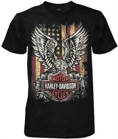img 2 attached to 🏍️ Unleash Your Style with Harley Davidson's Custom Freedom Short Sleeve Men's Clothing