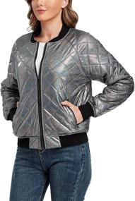 img 1 attached to Andy Natalie Womens Quilted Pockets Women's Clothing for Coats, Jackets & Vests