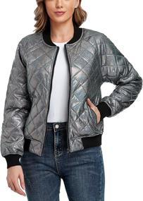 img 3 attached to Andy Natalie Womens Quilted Pockets Women's Clothing for Coats, Jackets & Vests