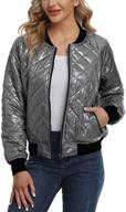 andy natalie womens quilted pockets women's clothing for coats, jackets & vests logo