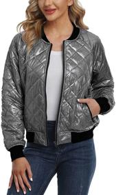 img 4 attached to Andy Natalie Womens Quilted Pockets Women's Clothing for Coats, Jackets & Vests