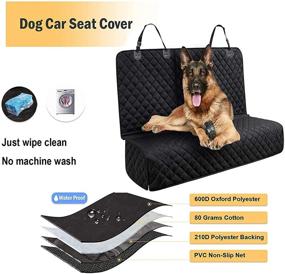 img 1 attached to 🐶 Waterproof PetFun Dog Seat Covers for Cars Back Seat - Durable Car Seat Protector with Universal Size for Trucks, SUVs &amp; More - Backseat Protection