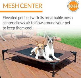 img 2 attached to 🐾 K&H Pet Products Original Pet Cot: Elevate Your Dog's Sleep Comfort with Mesh Center - Available in Multiple Sizes