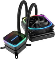 enermax aquafusion 120: high-performance addressable rgb aio liquid cooler - 120mm radiator, single 120mm argb pwm fan - for intel & amd ryzen - 5 year warranty logo