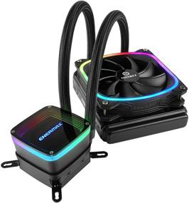 img 4 attached to Enermax Aquafusion 120: High-Performance Addressable RGB AIO Liquid Cooler - 120mm Radiator, Single 120mm ARGB PWM Fan - For Intel & AMD Ryzen - 5 Year Warranty