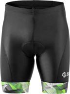 sls3 men's triathlon shorts - compression, durability, and fit - black with 2 pockets - german designed logo