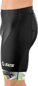 img 2 attached to SLS3 Men's Triathlon Shorts - Compression, Durability, and Fit - Black with 2 Pockets - German Designed