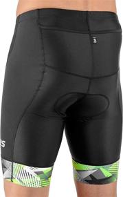 img 1 attached to SLS3 Men's Triathlon Shorts - Compression, Durability, and Fit - Black with 2 Pockets - German Designed