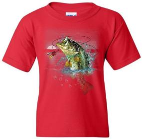 img 1 attached to Fishing T-Shirt for Fishermen - Camping Tee for Boys' Clothing