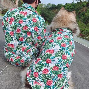 img 3 attached to 🐶 COUTUDI Large Dog Hawaiian Shirt with Aloha Flower & Pineapple Design, Sizes 3XL to 6XL, Perfect for Large Breeds in Alaska and Hatch