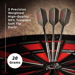 img 3 attached to 🎯 High-Quality Soft Tip Darts - Viper V-Factor 90% Tungsten with Handy Storage/Travel Case