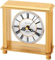 bulova b1703 cheryl table clock logo