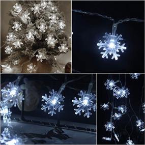 img 2 attached to Christmas Snowflake Operated Waterproof Celebration Seasonal Decor for Seasonal Lighting