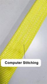 img 2 attached to 🔒 Прочный ремень-трос Секулок Heavy Duty Ratchet Tie Down (1 шт.) - эффективное средство для перемещения бытовой техники, газонного оборудования и мотоциклов - 2" x 27' - рабочая нагрузка 3333 фунта (примерно 1510 кг), прочность на разрыв 10000 фунтов (примерно 4536 кг) - двойная защелка ремня.