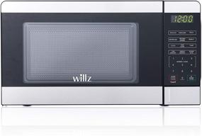 img 4 attached to Willz WLCMV207S2-07 Stainless Steel Countertop Microwave Oven: 6 Cooking Programs, LED Display, Interior Light, 0.7 Cu.Ft