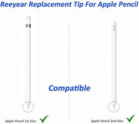 img 3 attached to Enhanced Replacement Tips for Apple Pencil 2 Gen, iPad Pro, Logitech Crayon - White 2 Pack