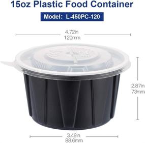 img 3 attached to OTOR 40 Pack Food Storage Containers with Airtight Lids - BPA Free, Stackable, Reusable Lunch Box Bento Box - Microwave, Dishwasher, Freezer Safe - Capacity 15oz