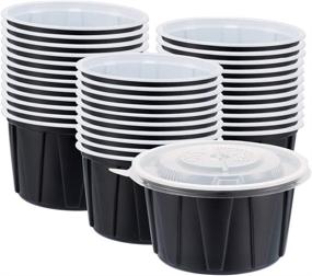 img 4 attached to OTOR 40 Pack Food Storage Containers with Airtight Lids - BPA Free, Stackable, Reusable Lunch Box Bento Box - Microwave, Dishwasher, Freezer Safe - Capacity 15oz