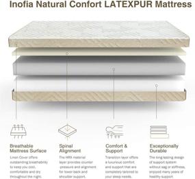 img 3 attached to Inofia 28CM Latex Memory Mattress