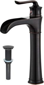 img 4 attached to Farmhouse Waterfall Bathroom Faucet by MYHB: SH8012H - Enhancing Elegance and Relaxation