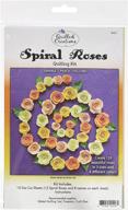 🌹 quilled creations qc421 spiral roses quilling kit - vibrant orange, peach, and yellow colors logo