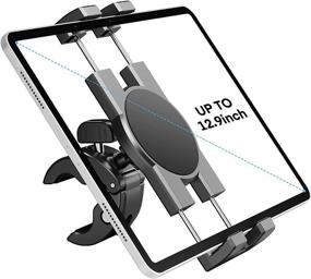 img 4 attached to 🚴 Enhance Your Workout with the Spin Bike Tablet Holder Mount: Ideal for iPad Pro, Air, Mini, Galaxy Tabs, and iPhone (4.7-13”) on Stationary Bicycle, Treadmill, & More